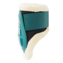 Horze Caliber Faux Fur Fetlock Boots - Storm Green -Ovation Store 533309 800 800