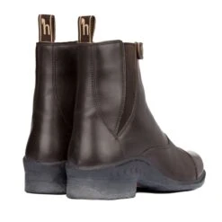 Horze Women's Rose Front Zip Paddock Boots - Dark Brown -Ovation Store 533610 800 800