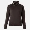Horze Women's Kaitlin Turtleneck Sweater W/ Flower Design - After Dark Brown -Ovation Store 544260 800 800