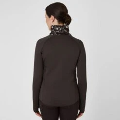 Horze Women's Kaitlin Turtleneck Sweater W/ Flower Design - After Dark Brown -Ovation Store 544262 800 800