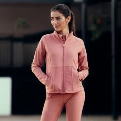 Horze Women's Ciandra UV Pro Technical Training Jacket - Light Mahogany -Ovation Store 544340 800 800