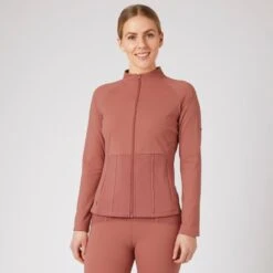 Horze Women's Ciandra UV Pro Technical Training Jacket - Light Mahogany -Ovation Store 544342 800 800