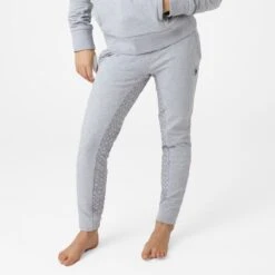 Horze Kids' Emmie Organic Cotton Full Seat Tights - Ash Gray -Ovation Store 545138 800 800