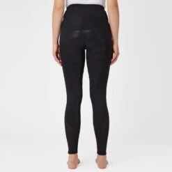 Horze Women's Danica High Waist Tights With Mesh Insert - Black -Ovation Store 548186 800 800