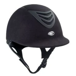 IRH IR4G Helmet - Black Amara Suede/Matte Black Vent