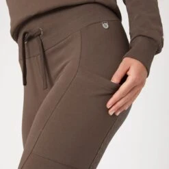 Horze Women's Jade Cotton Stretch Full Seat Riding Tights - French Roast -Ovation Store 558519 800 800