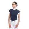 Cavalliera Women's Contessa Short Sleeve Show Shirt - Navy Blue