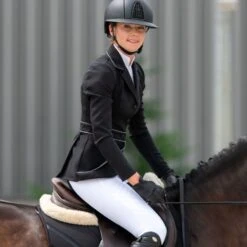 Cavalliera Women's Prima Show Jacket - Black/Grey -Ovation Store 558776 800 800