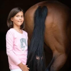 Cavalliera Kids' Jumping Star Long Sleeve Cotton Top - Rose -Ovation Store 559165 800 800