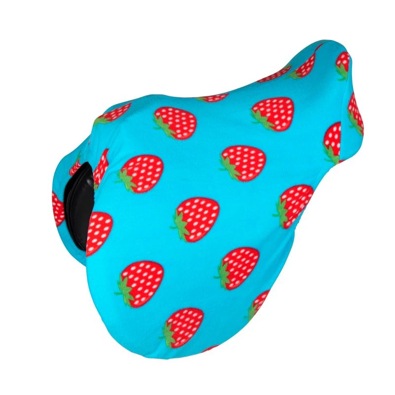 Shires Printed Fleece Saddle Cover - Strawberry Shires Printed Fleece Saddle Cover - Strawberry -Ovation Store 563629 800 800