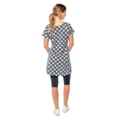 EQL Women's Everyday Tunic Dress - Indigo Tiles 4 EQL Women's Everyday Tunic Dress - Indigo Tiles -Ovation Store 566142 800 800
