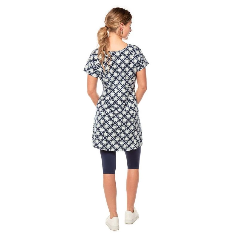 EQL Women's Everyday Tunic Dress - Indigo Tiles EQL Women's Everyday Tunic Dress - Indigo Tiles -Ovation Store 566142 800 800