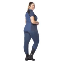 Kerrits Women's Free Style Knee Patch Pocket Tights - Admiral/Waterloo -Ovation Store 567316 800 800