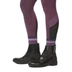 Kerrits Women's Free Style Knee Patch Pocket Tights - Raisin/Magenta -Ovation Store 568644 800 800