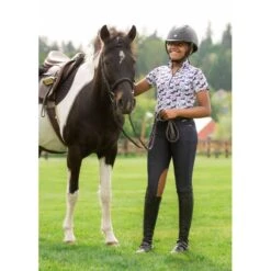 Kerrits Kids' Stretch Denim Knee Patch Breeches - Classic Dark Blue -Ovation Store 570810 800 800