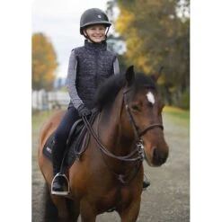 Kerrits Kids' Fleece Lite II Knee Patch Tights - Black Solid -Ovation Store 574526 800 800