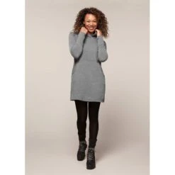EQL Women's Weekender Fleece Hoodie Dress - Heather Grey 5 EQL Women's Weekender Fleece Hoodie Dress - Heather Grey -Ovation Store 582454 800 800