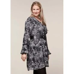 EQL Women's Ecovero Boheme Tunic Dress - Black Patchwork Paisley 5 EQL Women's Ecovero Boheme Tunic Dress - Black Patchwork Paisley -Ovation Store 582616 800 800