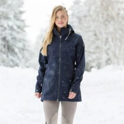 Horze Women's Freya Long Softshell Jacket - Steel Grey -Ovation Store 583946 800 800