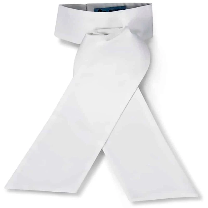 RJ Classics Radnor Traditional Stock Tie - White Cotton Blend RJ Classics Radnor Traditional Stock Tie - White Cotton Blend -Ovation Store 588419 800 800