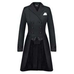 Fair Play Women's Dorothee Rose Gold Comfimesh Shadbelly Coat - Black