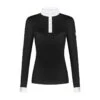 Fair Play Women's Meredith Half Turtleneck Long Sleeve Competition Shirt - Black -Ovation Store 594223 800 800