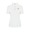 Fair Play Women's Cecile Rose Gold Short Sleeve Competition Shirt - White -Ovation Store 595175 800 800