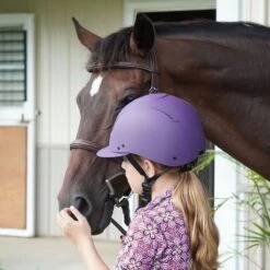 IRH EQUI-PRO Helmet W/Sun Visor - Matte Purple -Ovation Store 596904 800 800