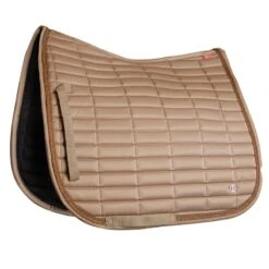Horze Quinn Dressage Saddle Pad - Shiitake Beige