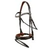 Horze Classic Dressage Ergonomic Bridle W/Curved Browband - Brown/Brown -Ovation Store 602804 800 800