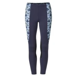 Kerrits Kids' Knee Patch Performance Tights - Ink/Ink Painted Horse