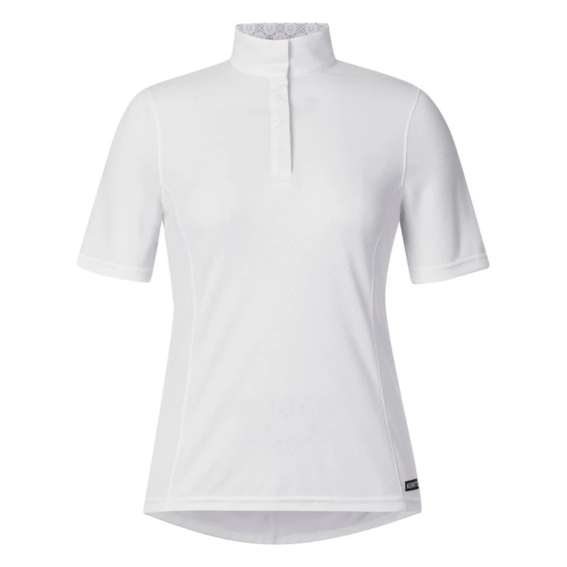 Kerrits Women's Encore Short Sleeve Show Shirt - White/Lucky Diamond Kerrits Women's Encore Short Sleeve Show Shirt - White/Lucky Diamond -Ovation Store 612928 800 800