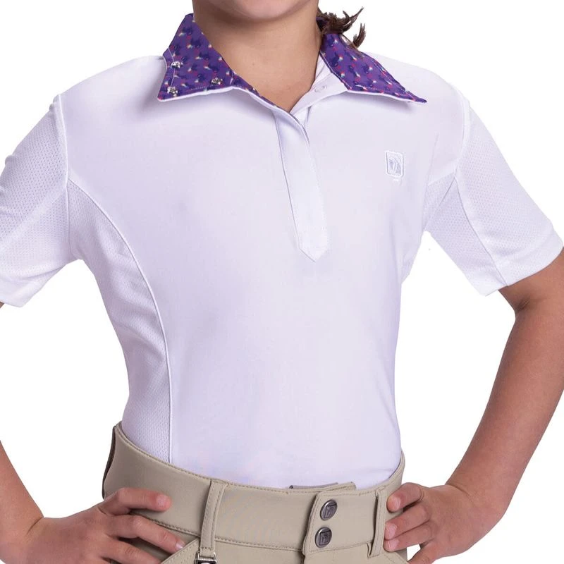 Romfh Kids' Sarah Short Sleeve Show Shirt - White/Punk Rock Ponies Romfh Kids' Sarah Short Sleeve Show Shirt - White/Punk Rock Ponies -Ovation Store 615176 800 800