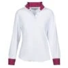 Ovation Women's Jorden Full Snap Show Shirt - White/Vintage Rein Orchid -Ovation Store 616124 800 800
