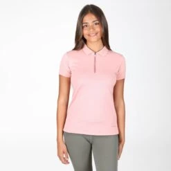 Shires Aubrion Women's Poise Tech Polo - Rose -Ovation Store 618724 800 800