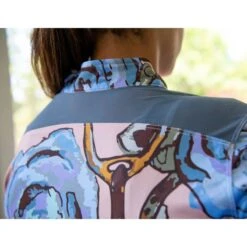 FITS Women's Kinetic Short Sleeve Shirt - Blue Roses & Tack 4 FITS Women's Kinetic Short Sleeve Shirt - Blue Roses & Tack -Ovation Store 621196 800 800