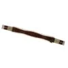 M. Toulouse Shaped Leather Girth W/Sheepskin Lining - Chocolate 2 M. Toulouse Shaped Leather Girth W/Sheepskin Lining - Chocolate -Ovation Store 631463 800 800