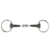 Horze Rubber Oval Link Eggbutt Snaffle Bit - Black -Ovation Store 631970 800 800