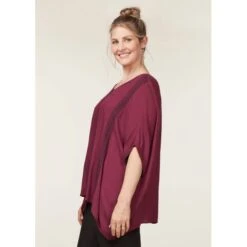 EQL Women's Embroidered EQ Stripe Top - Sangria 4 EQL Women's Embroidered EQ Stripe Top - Sangria -Ovation Store 644966 800 800