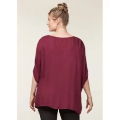 EQL Women's Embroidered EQ Stripe Top - Sangria 5 EQL Women's Embroidered EQ Stripe Top - Sangria -Ovation Store 644967 800 800