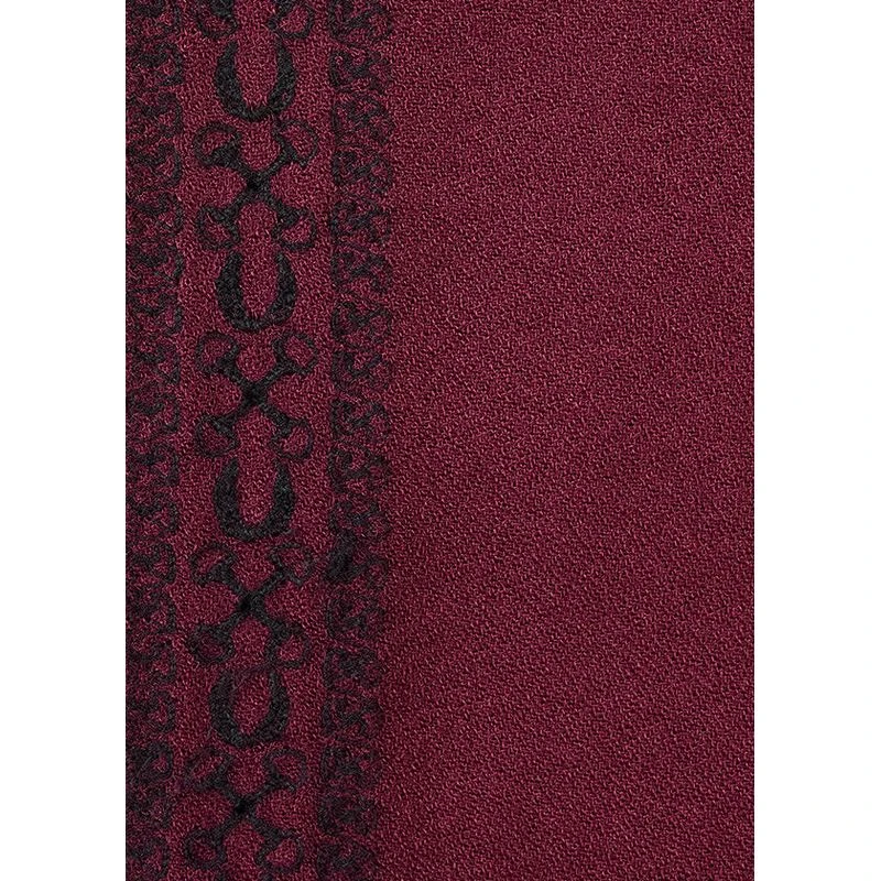 EQL Women's Embroidered EQ Stripe Top - Sangria EQL Women's Embroidered EQ Stripe Top - Sangria -Ovation Store 644968 800 800