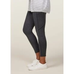 EQL Women's Daybreak 3/4 Leggings - Charcoal Heather -Ovation Store 645108 800 800