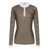 Fair Play Women's Aiko Long Sleeve Competition Shirt - Taupe Grey