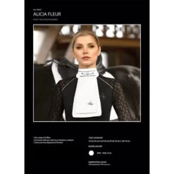 Fair Play Alicia Fleur Ready Tied Stock Tie - White -Ovation Store 656429 800 800