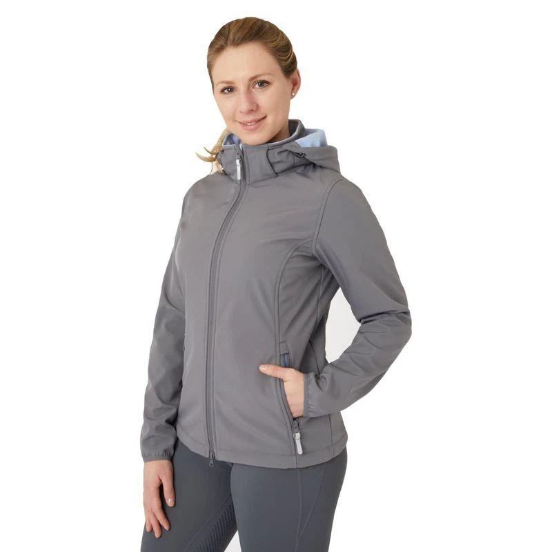 Horze Women's Trisha Softshell Jacket - Smoked Pearl Grey Horze Women's Trisha Softshell Jacket - Smoked Pearl Grey -Ovation Store 659582 800 800