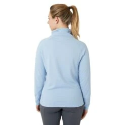 Horze Women's Ira Technical Half Zip Sweatshirt With High Neck - Cashmere Blue -Ovation Store 659691 800 800