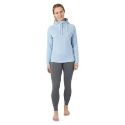 Horze Women's Ira Technical Half Zip Sweatshirt With High Neck - Cashmere Blue -Ovation Store 659693 800 800