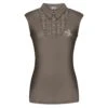 Fair Play Women's Alina Sleeveless Polo Shirt - Taupe Grey