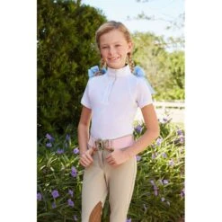 RJ Classics Kids' Sadie Jr 37.5 Short Sleeve Show Shirt - White /Mermaid Tie Dye -Ovation Store 673828 800 800