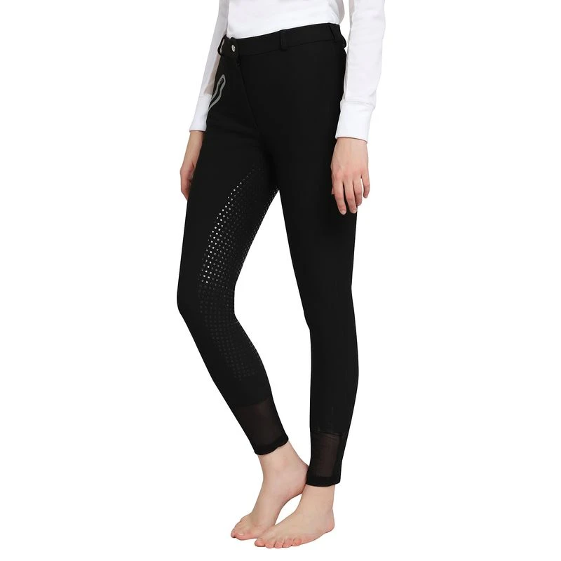 TuffRider Women's Tiffany Ribbed Breech w/Silicone Full Seat - Black TuffRider Women's Tiffany Ribbed Breech W/Silicone Full Seat - Black -Ovation Store 678936 800 800